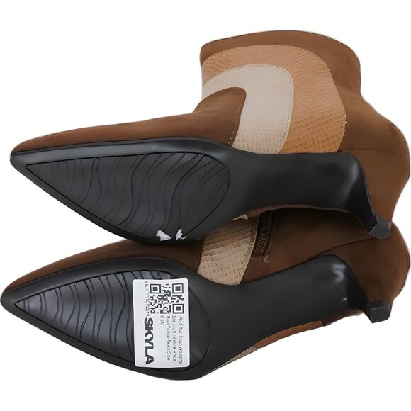 Impo Eila Toffee Multi-Texture Ankle Boots Pointed Toe Women's US 6.5M - Picture 6 of 6